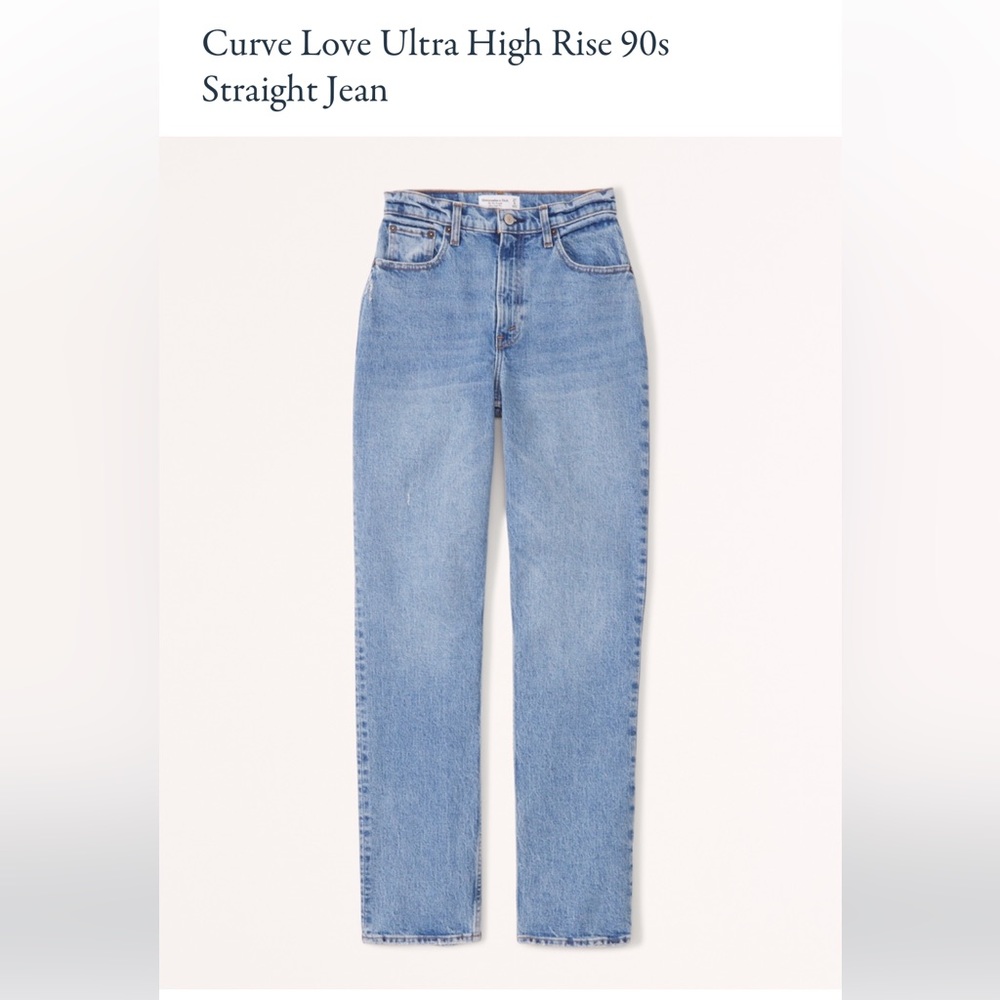 Abercrombie and Fitch Curve Love Ultra High Rise 90s Straight Jean Size 28/6R
